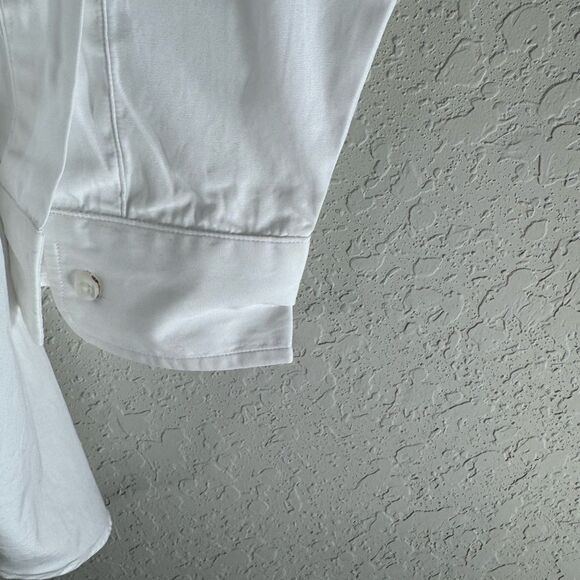 Frank & Eileen Victoria White Shirt | Italian Cotton Button Up Size M - Picture 7 of 12